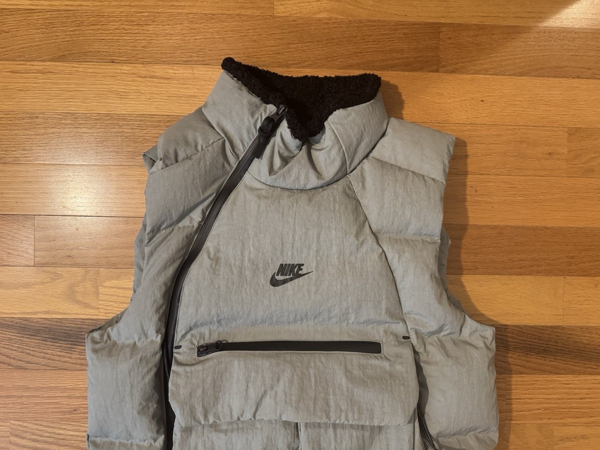 New S Nike Sportswear Tech Pack Stucco Vest Down Fill Full Zip