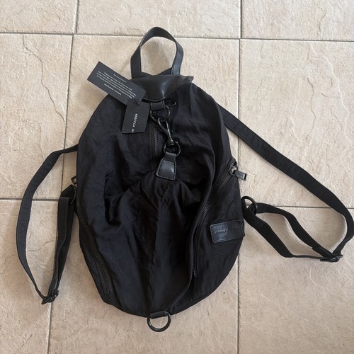 Rebecca Minkoff Women's Julian Medium Black Leather Backpack NWT