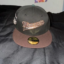 Minnesota Twins New Era 5950 Fitted “ Rushmore Sneakerfeenday “  Hat Club 71/4