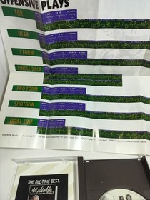 Madden NFL 97 (Sega Saturn, 1996) CIB Play Sheet Insert w foam