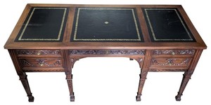 Regency Style Executive Partner’s Desk with Leather Top, 63.5″W, PA7019LD
