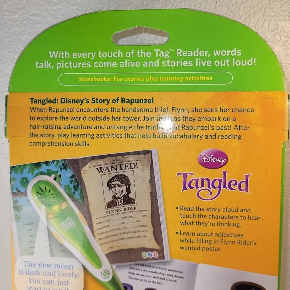 LeapFrog TAG Reader Book - Disney Tangled Storybook - Let hair down Rapunzel - Image 3 of 4