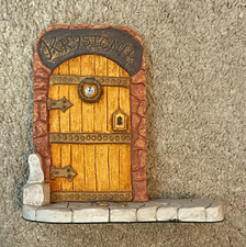 Krystonia Gateway to Krystonia Fantasy Door Figurine Resin Painted 3D 1990s
