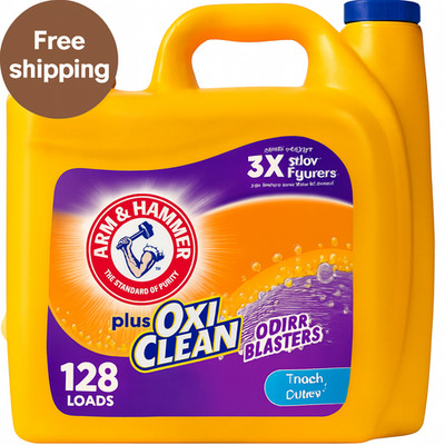 ARM & HAMMER Plus OxiClean Odor Blasters Fresh Burst, 128 Loads Liquid Laundry D