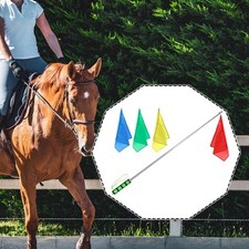 Pferdetrainingsfahne leicht zu tragen Handheld Pferdetraining Zubeh&ouml;r Fahnenmast