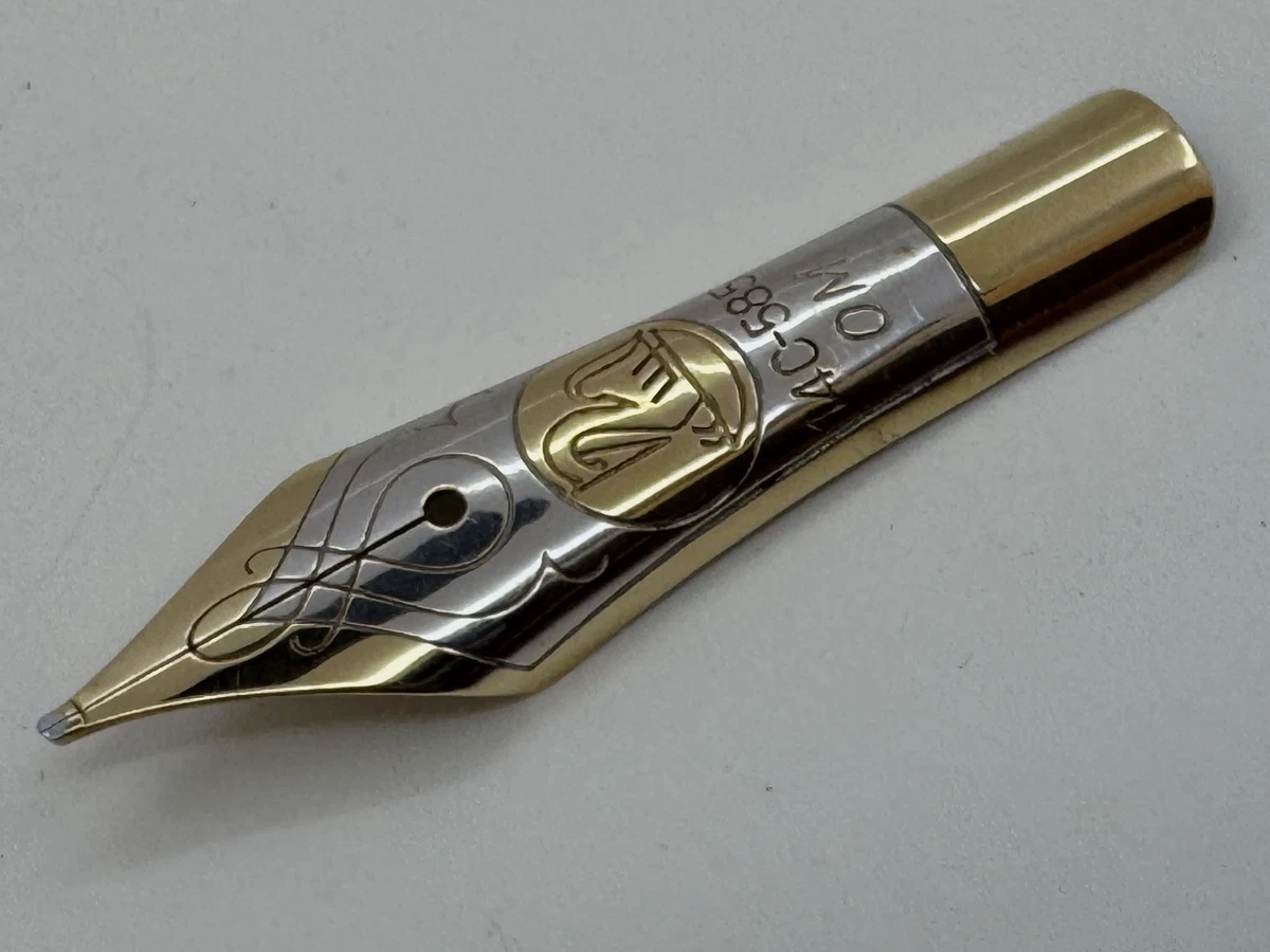 Gold, 14K Nib with Vintage Collectible Pelikan Fountain Pens for