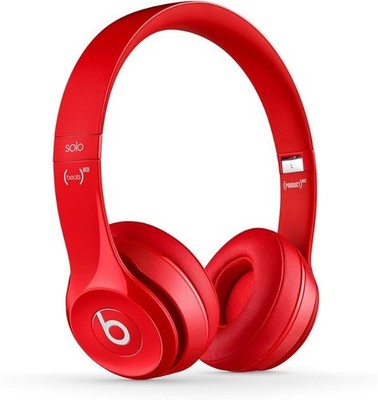 New Sealed Beats by Dr. Dre Solo2 Wired On-Ear Headphones Red 900-00136-01