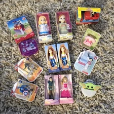 Disney Mini Brands Lot Of 14 Various Anna Jesse Mickey Minnie Star Wars Mix Etc.