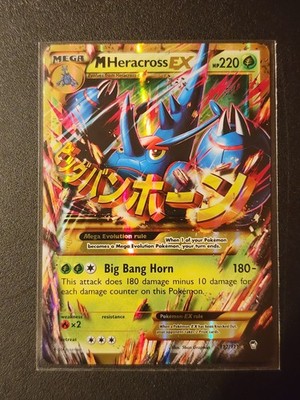 M Heracross EX (Secret) - 112/111 XY - Furious Fists LP Excellent