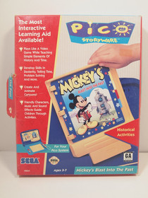 Mickey's Blast into the Past (Sega Pico) Authentic Storyware Cart in Box