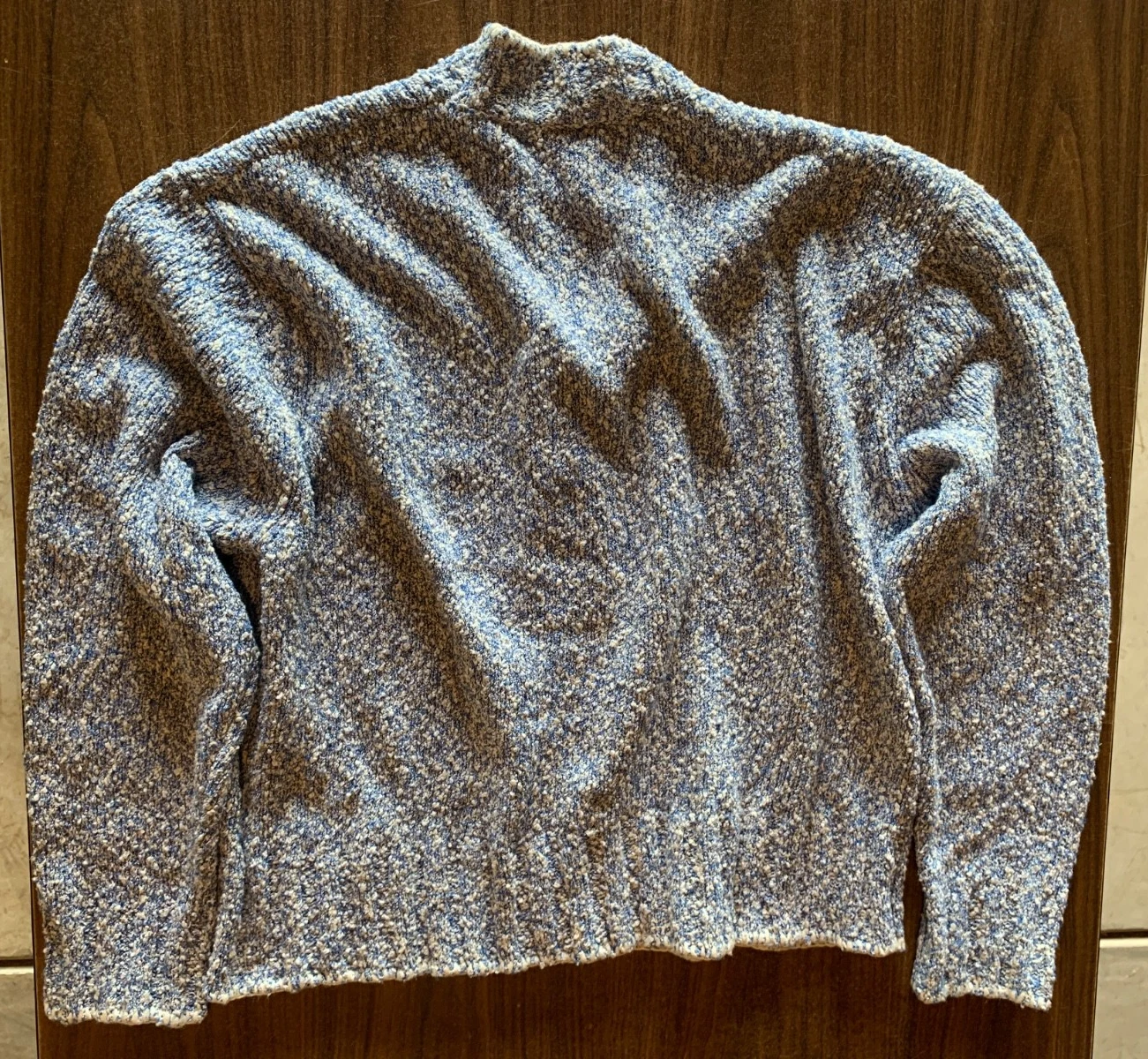 Porter James Sports Boxed Knit - Blue Melange Whip Stitch Cardigan. New. Size L. - product detail image 9