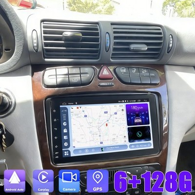 Android 15 Autoradio Carplay Für Benz C Class W203 C200 C320 C350 CLK W209 00-05