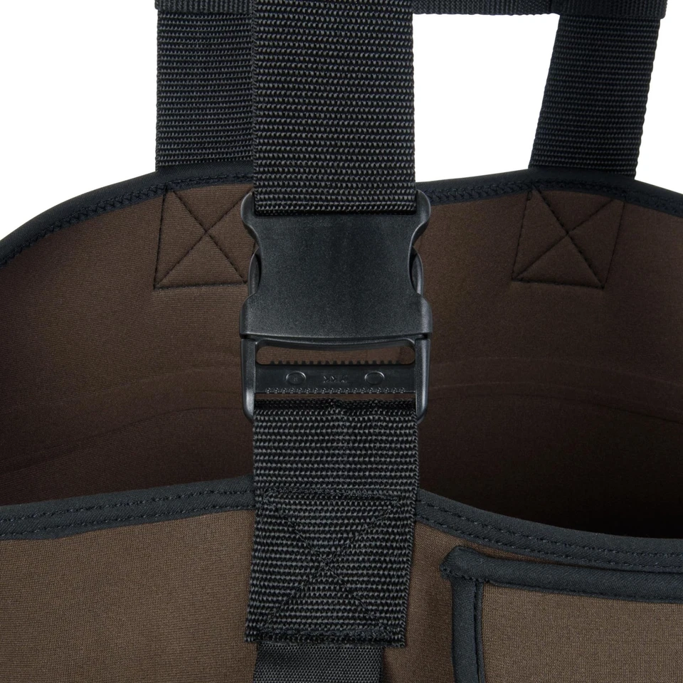 Men's X Large Brown Neoprene Waders with Adjustable Suspenders and Gravel Guards - Image 4 of 4
