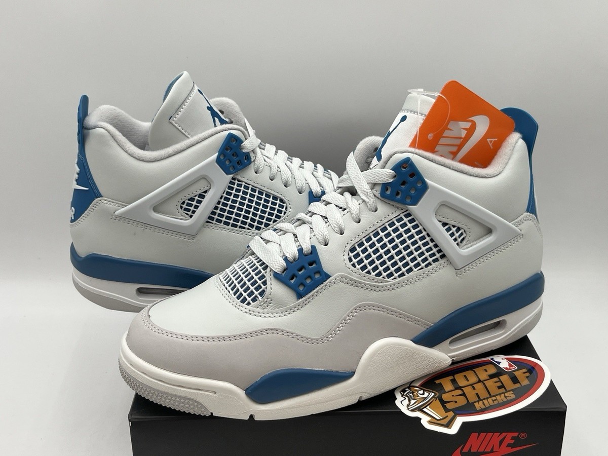 DS New Nike Air Jordan Retro 4 Military Blue 2024 Size 7.5