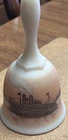 Fenton Art GlassBell SiGNED And HP BY Marilyn Wagner Ohio River boat excellent