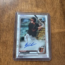 2020 Bowman Chrome Gunnar Henderson Mojo Mega Box On Card Auto