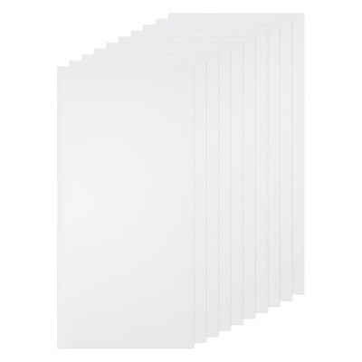 10 Stk. klare PVC-Platten 8x4x0,03 Zoll für flexible Kunststoffplatten