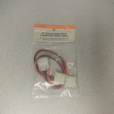 Radio Shack 10" 254mm Disk Drive Y-Adapter Power Cable, 278-766A - NOS
