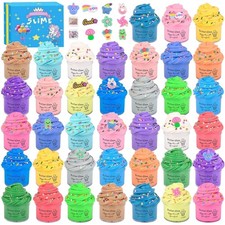 38 Pack Butter Slime Kit, Mini Slime Party Favors for Girls Boys, Soft and No...