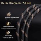 SKW Audiophiles Audio Cable 2RCA to 2 RCA Male to Male 7mm 3.2ft/1M 24k Gold Pl. — photo 9