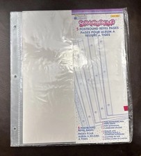 Memories Forever Scrapbooking 8.5x11 Postbound Refill Pgs 5 Can Be Used 3 Ring