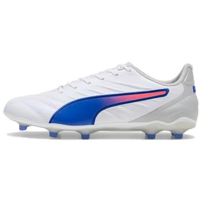 PUMA King Pro Anti Slip Wear Resistant Soccer Shoes Unisex White - 107862-02
