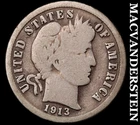 1913 Barber Dime- Silver- Scarce Better Date No Reserve #J6266