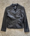 Vintage 90's Betsey Johnson Women's Leather Jacket Black size S