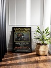 1984 British Grand Prix Brands Hatch F1 Poster A3 Framed Nigel Mansell JPS Lotus
