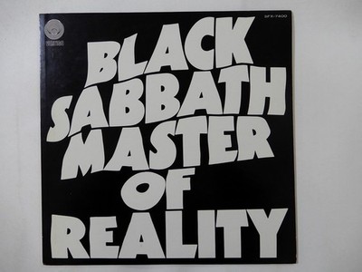 Black Sabbath Master Of Reality Vertigo SFX-7400 Japan  VINYL LP