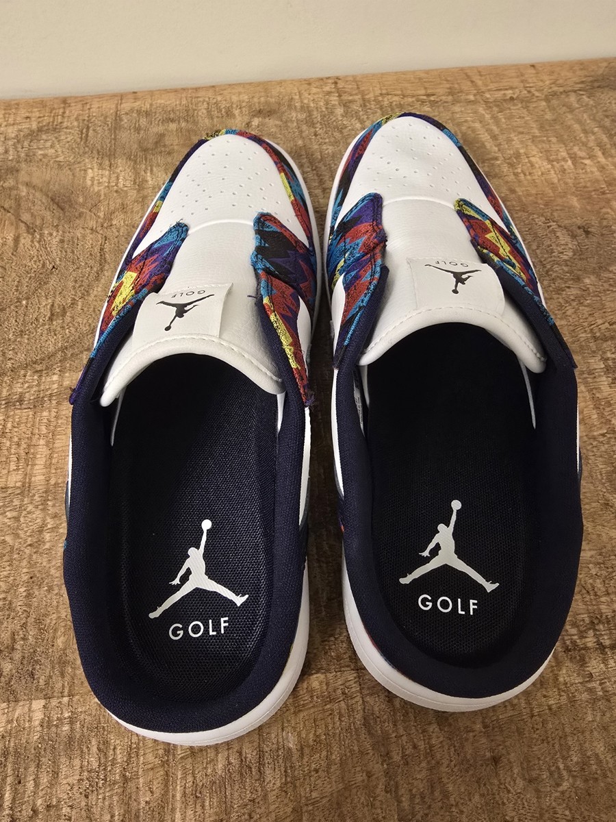 Nike Golf Mens Size 9.5 Air Jordan Mule Golf Shoes Nothing But Net