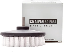 Non-Scratch Scrub Brush Drill Attachment Clean Fiberglass Tub Microfiber