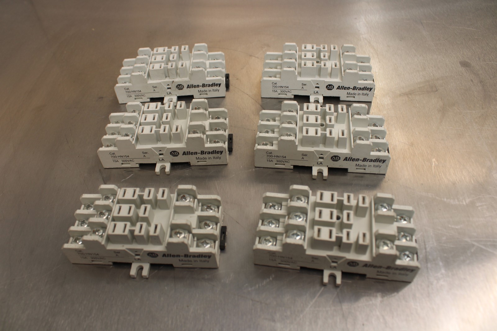 Allen Bradley 700-HN154 Relay Socket Lot of 6!