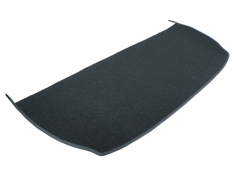 Alfombra lazo en negro para Opel Manta A porta sombreros con ribete de cuero sintético Foto 3 de 4