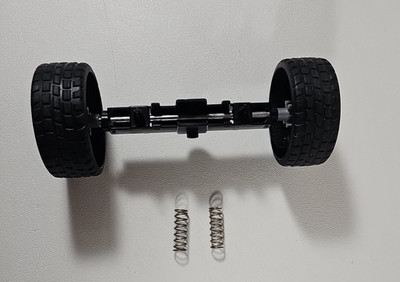 1/16 Bruder Red Jeep Wrangler Rubicon Unlimited Part: Rear Axel & Springs