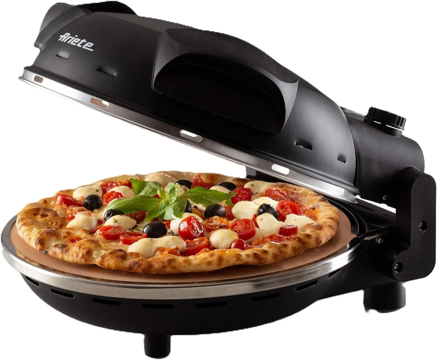 Ariete Pizza Oven 917, 4 Minute Pizza, Pizza Oven with 5 Cooking Settings, Pizza Oven