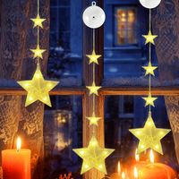DazSpirit 3 StüCk Fensterbeleuchtung Weihnachten, 8 Modi & Auto Timer