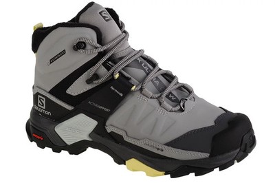 Salomon X ULTRA 4 MID WINTER TS Damen Grau Trekking Schuhe 413650