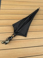 Vintage Umbrella   Painted Wood Handle   Japan   Black