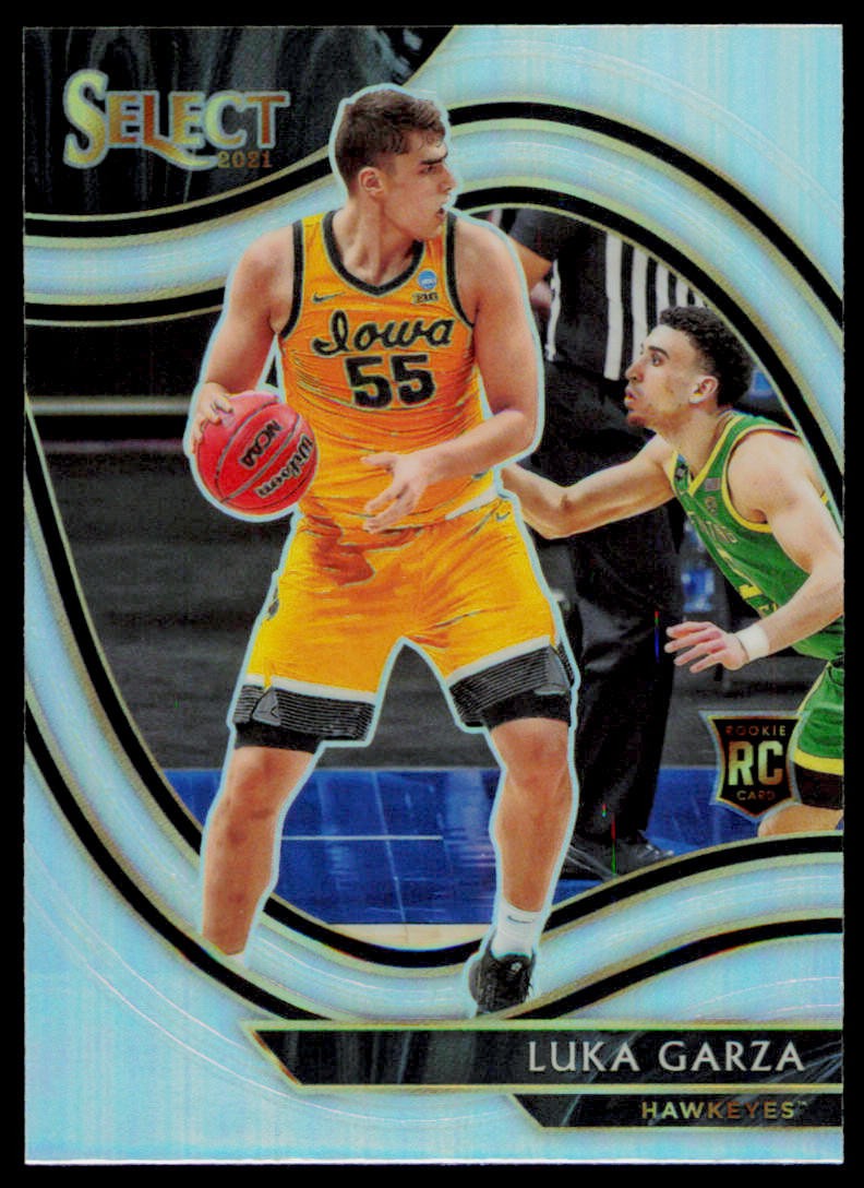 2021 Panini Chronicles Draft Picks Luka Garza 298 Silver Iowa Hawkeyes