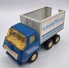 VTG 1970s Tonka Goodyear Dump Truck Blue Cab No. 55010 Pressed Steel Mini