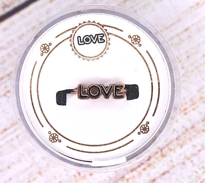 NEW Alex and Ani Love .925 Sterling Silver W/ 14KT Rose Gold Plated Adj. Ring