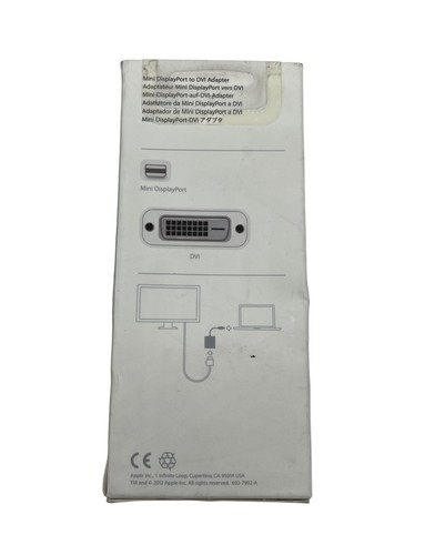 NEW Mini DisplayPort to DVI Adapter MB570Z/B Model A1305 - Picture 2 of 2