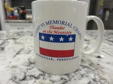 Flight 93 Memorial Chapel Thunder on the Mountain Coffee Mug Shanksville PA EUC