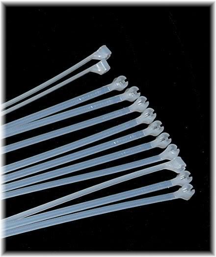 Ultra Thin Cable Ties for Reborn doll supply, 25 -14" ties