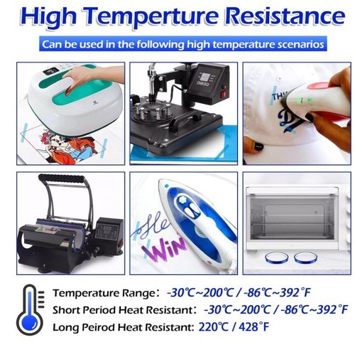 6 Rolls BLUE HEAT RESISTANT Tape Sublimation Press Transfer SUBLITAPE 10mm x 33m - Bild 9 von 13