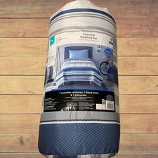 New Mainstay Essential Bedding Twin/TwinXL 3 Piece Set Reversible Comforter 