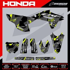 HONDA MX Graphics Kit Motocross Graphics Decals CR CRF CRF X 125-500 LAZR BLK/YE