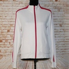 Athleta Full Zip Up White Jacket Size Small