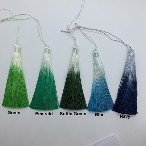 Tassels Ombre Stunning with Tie Strings 6" 12cm Drop DIFFERENT COLOURS x 2 - Picture 13 of 20